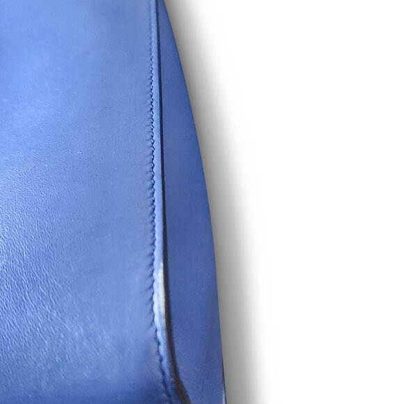 Salvatore Ferragamo Blue Leather Marlene Tote - Picture 2 of 8